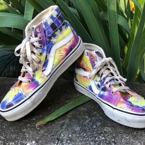 Vans High Top Off the Wall Tye Dye Sneakers